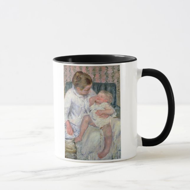 Caneca Mãe aproximadamente para lavar sua criança (Direita)