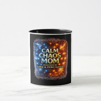 Caneca Mãe Caos Calmo, Caneca de Café Divertida pa
