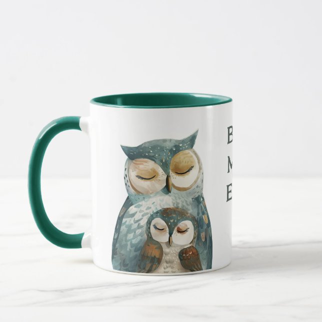 Caneca Mãe Coruja Melhor Mãe Dia de as mães (Esquerda)