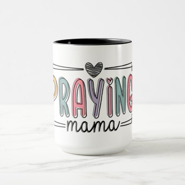 Caneca Mãe Cristã Inspiradora que Reza (Centro)