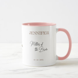 Caneca Mãe da Noiva Rosa Vermelha Boto