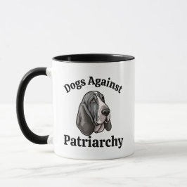 Caneca Mãe de Cachorro Anti Trump Feminista Divertida Pol
