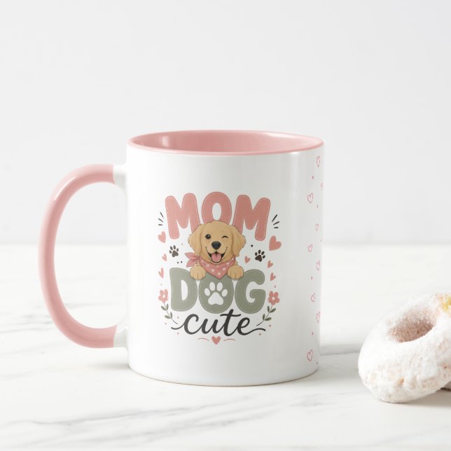 Caneca Mãe de Cachorro Fofa | Presente do Dia das  (Com Donut)