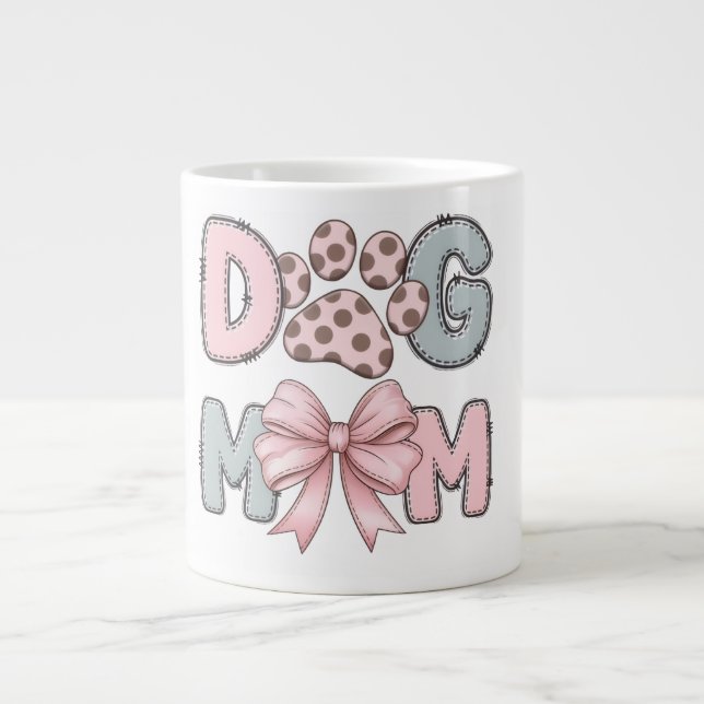Caneca Mãe de Cachorro Fofo | Xícara de Café com A (Frente)