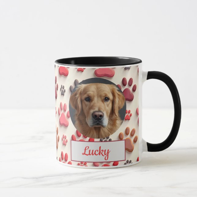 Caneca Mãe de Cachorro Personalizada, Pai de Cachorro, Pr (Direita)