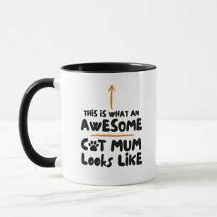 Caneca Mãe de Gato Dona de Gato Amante de Gatos