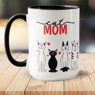 Caneca Mãe de Gato Fofa