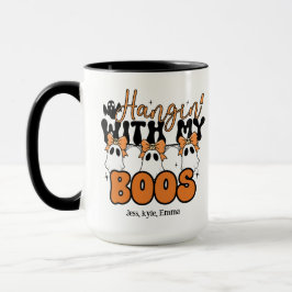 Caneca Mãe de Halloween Personalizada a Andar com os meus
