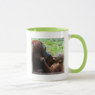 Caneca Mãe de orangotango com bebê