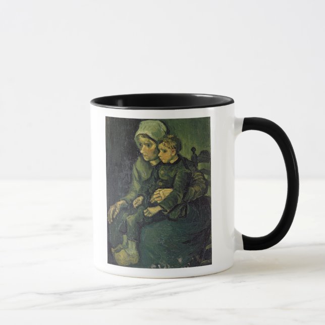 Caneca Mãe de Vincent van Gogh | e criança, 1885 (Direita)