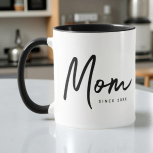 Caneca Mãe Desde 20XX Moderno - Simples Chic