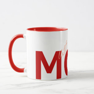 Caneca MÃE (deve obedecer-me) Vermelho