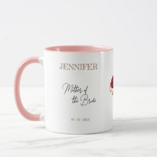Caneca Mãe do Bud da Rosa vermelha Noiva