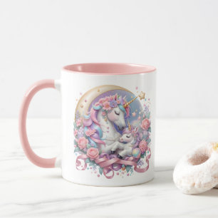 Caneca Mãe e Bebê Unicorn Mug