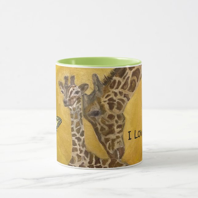 Caneca Mãe e Criança Girafas da Copa do Café (Centro)