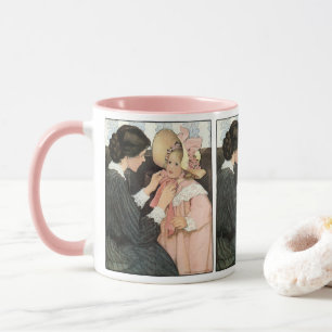 Caneca Mãe e Filho Antigos por Jessie Willcox Smith