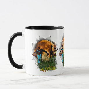 Caneca Mãe e filho de África