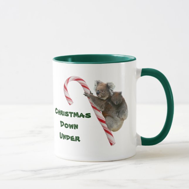 Caneca Mãe e Natal do bastão de doces do Koala de Joey (Direita)