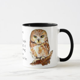 Caneca Mãe Engraçada Antes Do Café, Coruja