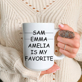 Caneca Mãe Engraçada Filha Favorita / Café de Aniversário