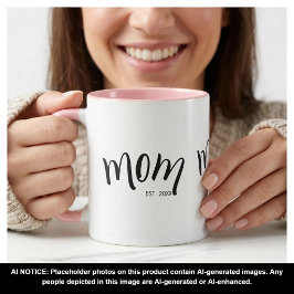 Caneca Mãe Estabeleceu Estilo Customizado Ano Encantador