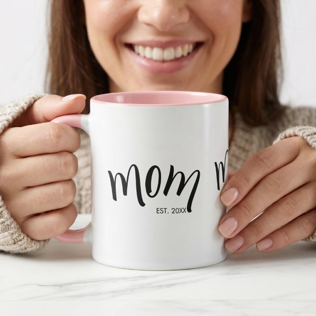Caneca Mãe Estabeleceu Estilo Customizado Ano Encantador (Criador carregado)