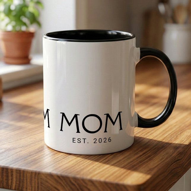 Caneca Mãe Estabelecida Novo Presente para a Mãe (Criador carregado)