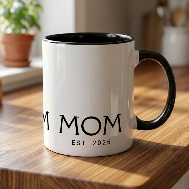 Caneca Mãe Estabelecida Novo Presente para Mãe (Criador carregado)