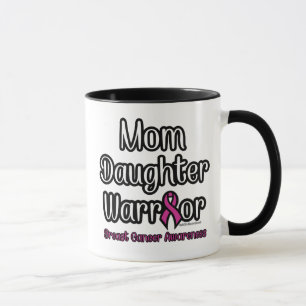 Caneca Mãe Filha Guerreira... Cancer De Mama