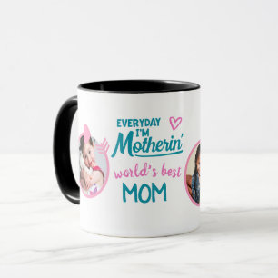 Caneca MÃE FUNNA COTA MUG de fotos - Tendência divertid