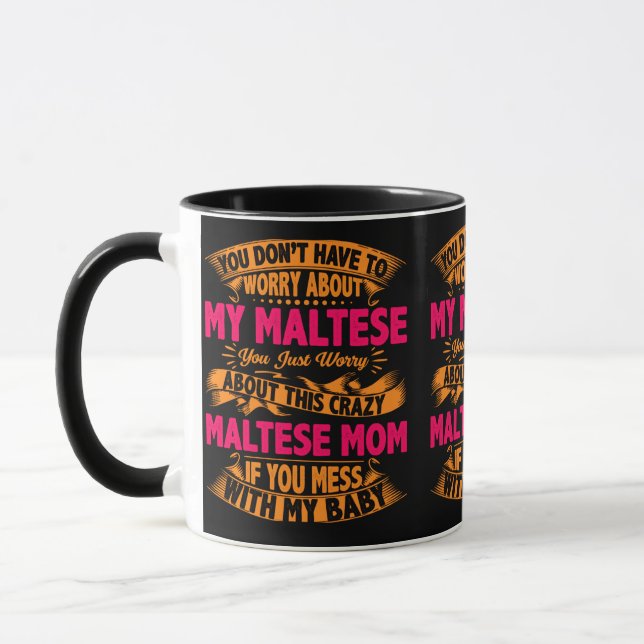 Caneca Mãe Maltesa Louca (Esquerda)