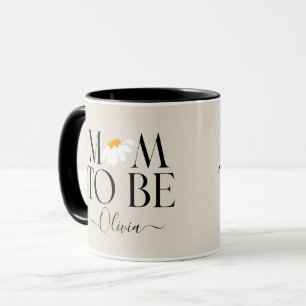 Caneca Mãe para ser daisy floral chá de fraldas novo pr