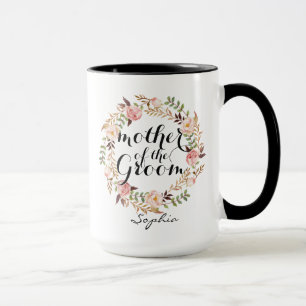 Caneca Mãe Personalizada da Terra Floral do Groom
