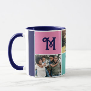 Caneca Mãe Personalizada   Dia das Mães Colagem de 3 Foto