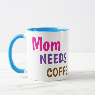 Caneca Mãe Precisa de Café Presente Fofo e Diver