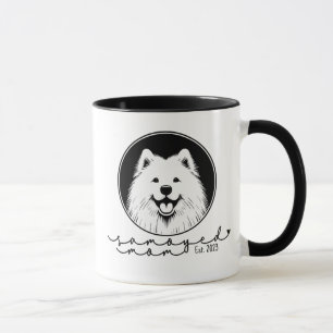 Caneca Mãe Samoyed Personalizada Estabelecida Pop Art Sam