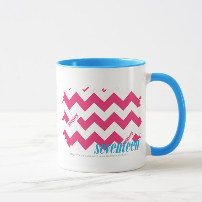 Caneca Magenta 4 do ziguezague (Direita)