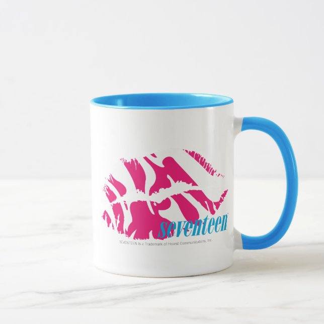 Caneca Magenta da zebra (Direita)