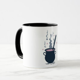 Caneca Magia de Caldeirão de Halloween Bruxo