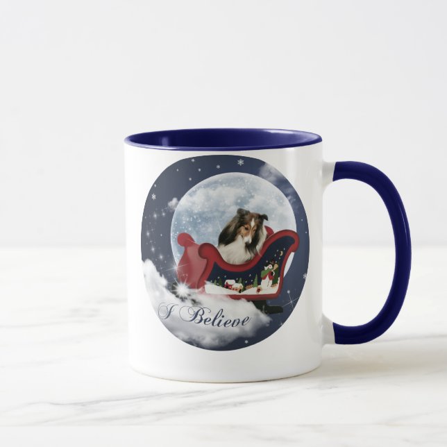 Caneca Magic Christmas Sheltie (Direita)