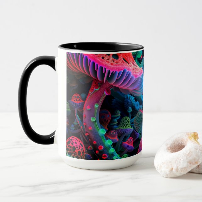 Caneca Magic Mushroom Wonderland Mug (Com Donut)