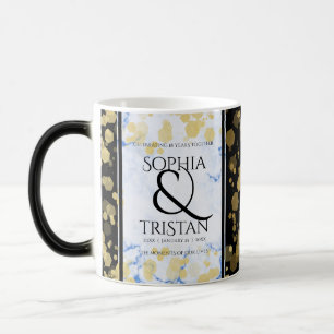 Caneca Mágica 18o aniversário de casamento elegante da porcelan