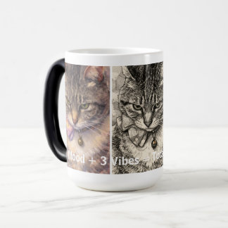 Caneca Mágica 1 Humor + 3 Vibrações = Purrfeição Total
