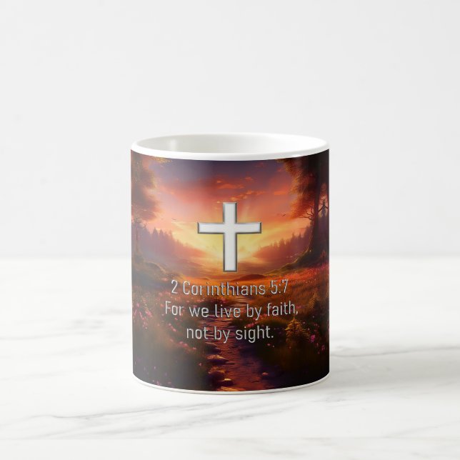 Caneca Mágica 2 Corintianos 5:7 (Centro)