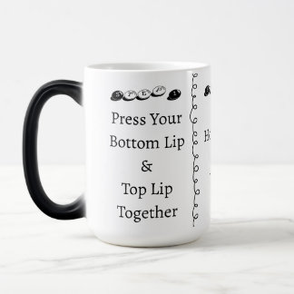Caneca Mágica 3 passos para Calar Piada Texto Personalizado