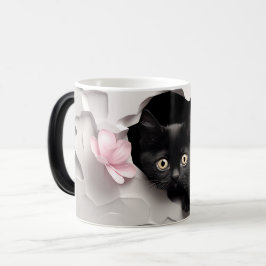 Caneca Mágica 3D Black cat