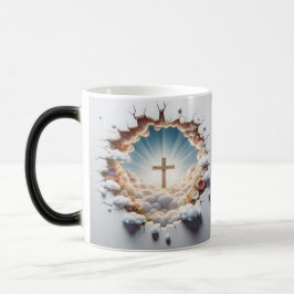 Caneca Mágica 3D Christian Cross