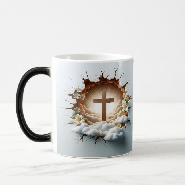 Caneca Mágica 3D Christian Cross (Esquerda)