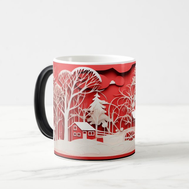 Caneca Mágica 3D-Christmas (Frente Esquerda)