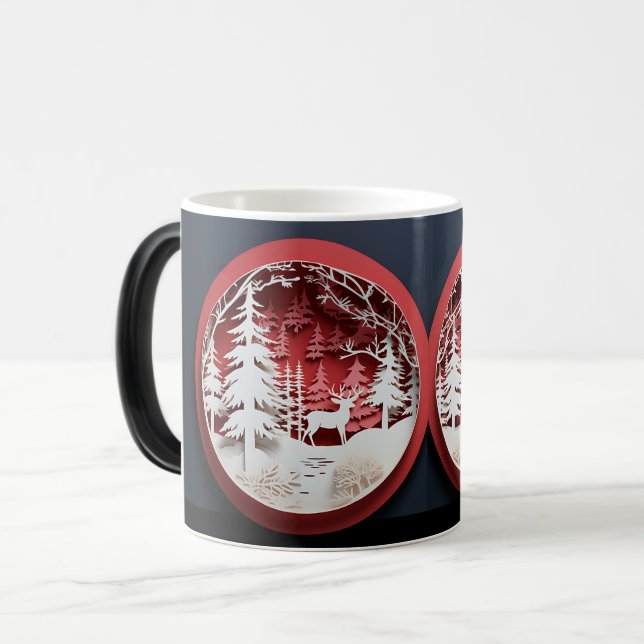 Caneca Mágica 3D-Christmas (Frente Esquerda)